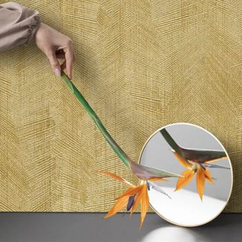 کاغذ دیواری کربن طرح بافت طلایی کد ۱۰۰۳۵