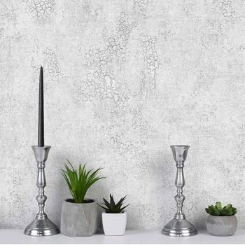 کاغذ دیواری کربن طرح پتینه نقره‌ای کد ۱۰۱۰۷