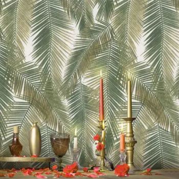 کاغذ دیواری راکتور طرح شاخ و برگ کد ۸۰۹۴