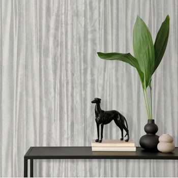 کاغذ دیواری تیتانیوم طرح راه راه نقره‌ای کد ۱۱۰۶۷